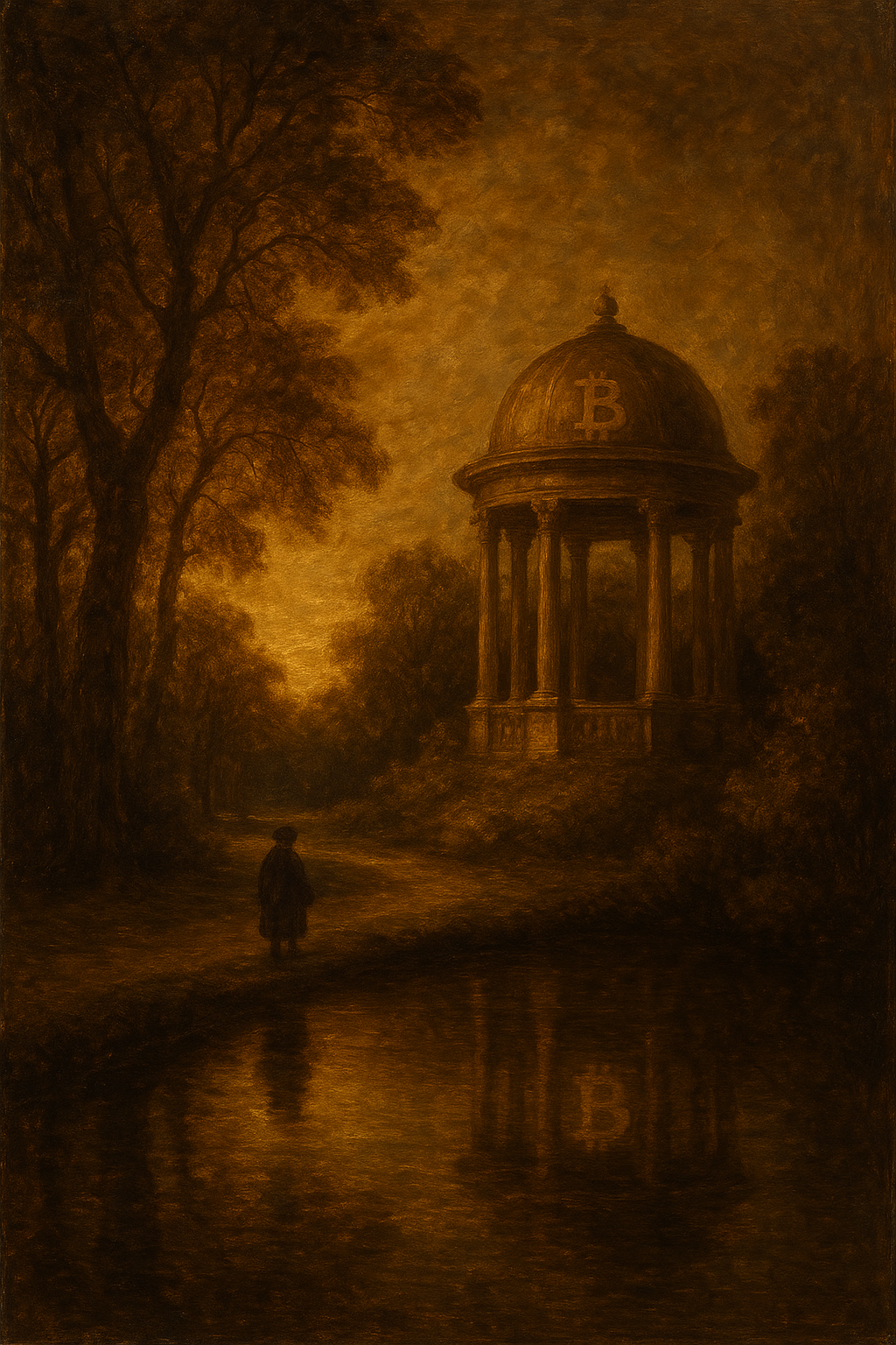 Garden kiosk painting
