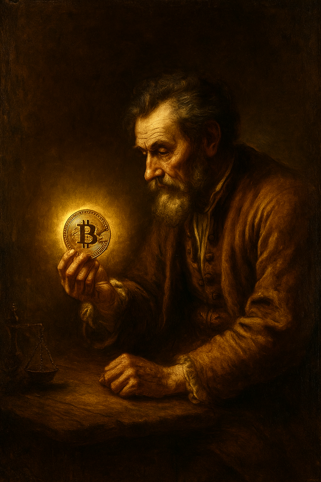 Rembrandt btc painting