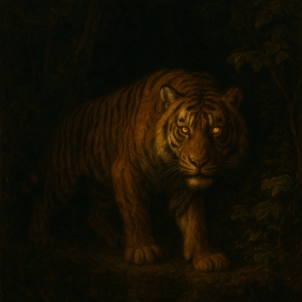Lion painting